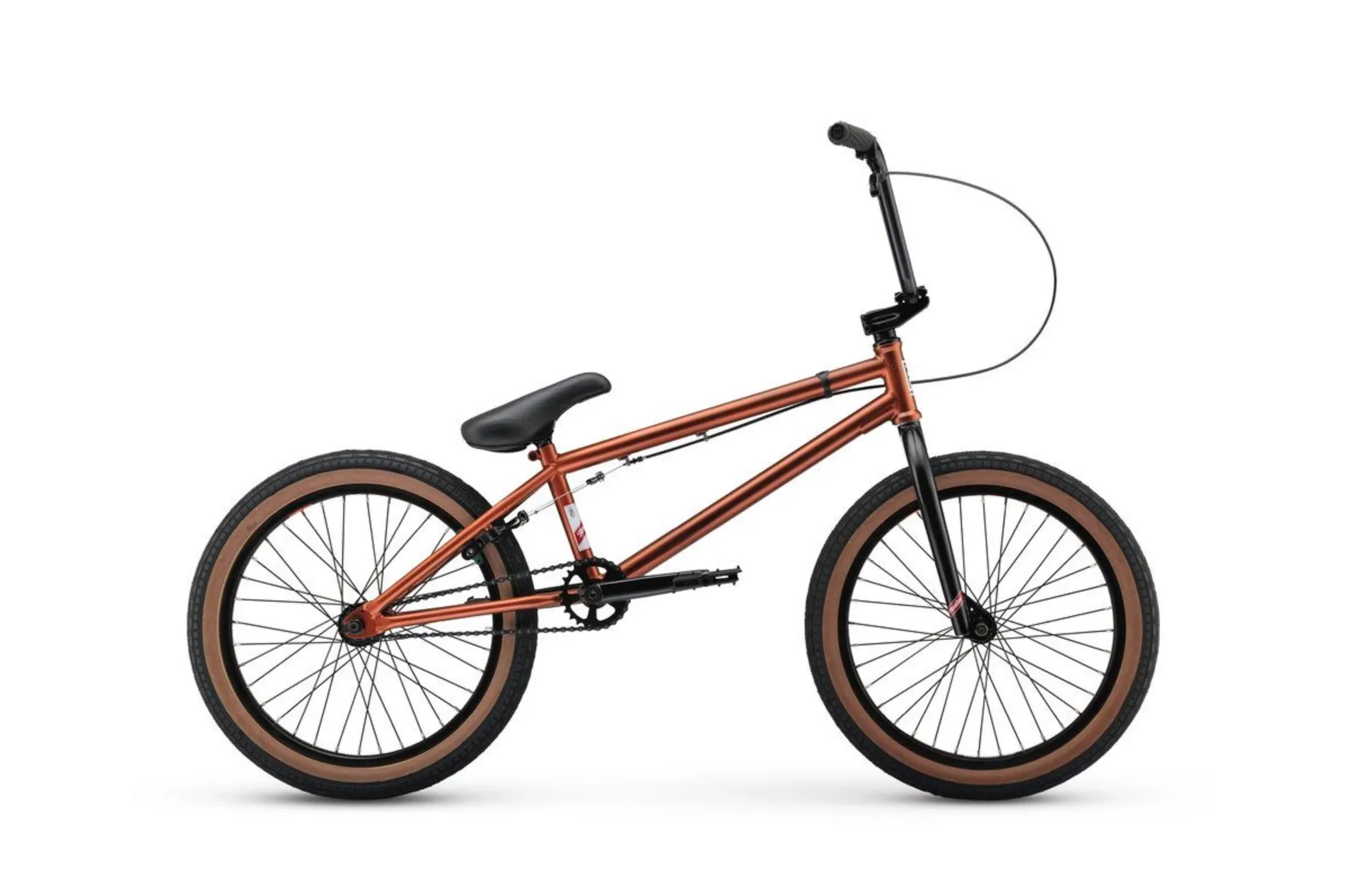 A red BMX bike