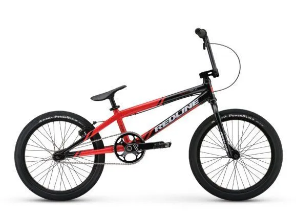 A red and black bike