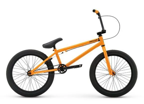 An orange BMX bike